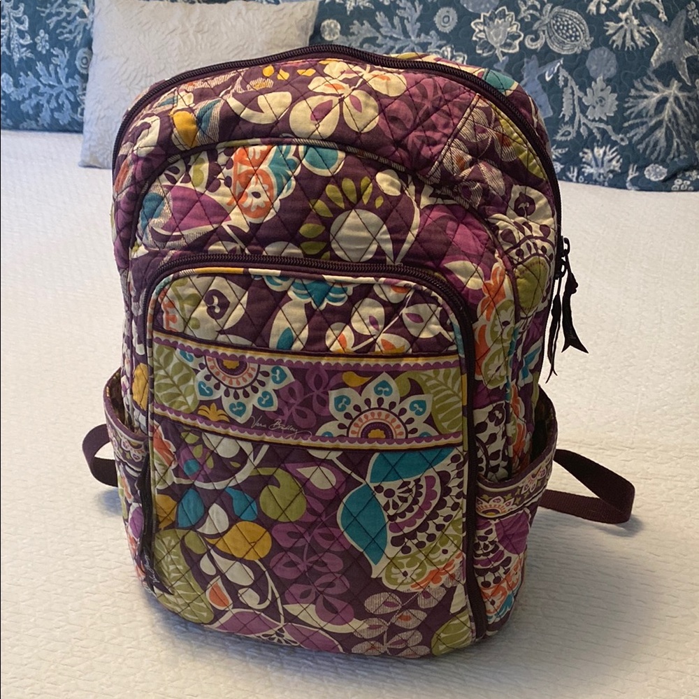 Vera Bradley Purple Floral Backpack